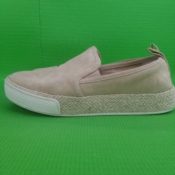 ✅Dolce Vita Travis Blush Suede Espadrille Platform Slip-On Shoes Women's Size 8 - Picture 7 of 15